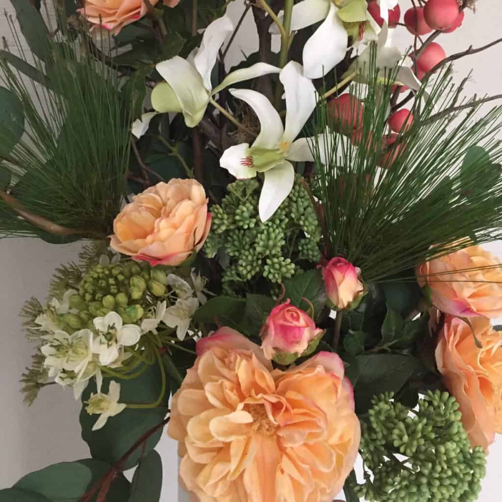 Bouquet Artificiel Haut De Gamme JINXIAN - 9 Fleurs En Plastique Violet & Blanc Pour Salon, Mariage, Chambre
