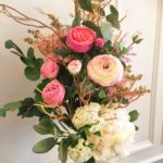 bouquet de fleurs artificielles, fleur stabilisée, fleurs artificielles haut de gamme, bouquet de fleur, bouquet de fleur haut de gamme, fleur artificielle, fleur artificielle de qualité, vases design, contemporain, fleur stabilisé haut de gamme blanche et rose