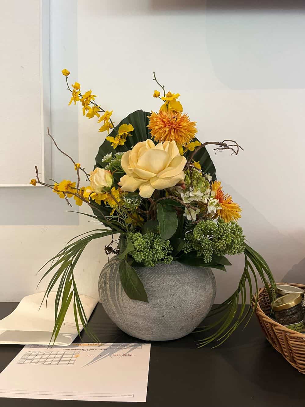 bouquet de fleurs artificielles, fleur stabilisée, fleurs artificielles haut de gamme, bouquet de fleur, bouquet de fleur haut de gamme, fleur artificielle, fleur artificielle de qualité, vases design, contemporain, fleur stabilisé haut de gamme